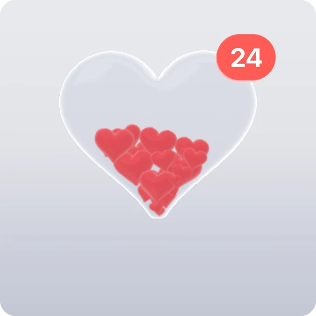Glass Heart Metal shader for SwiftUI